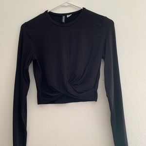 Long sleeve crop top